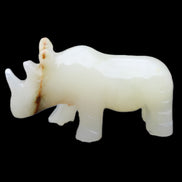 Afghan Jade hand-carved Rhino 100*30*57mm 220g in sunlight - Rocks and Things Store
