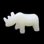 Afghan Jade hand-carved Rhino 100*30*57mm 216g in sunlight - Rocks and Things Store
