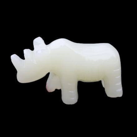 Afghan Jade hand-carved Rhino 100*30*57mm 216g in sunlight - Rocks and Things Store