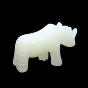 Afghan Jade hand-carved Rhino 100*30*57mm 216g in sunlight - Rocks and Things Store