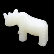Afghan Jade hand-carved Rhino 100*30*57mm 216g in sunlight - Rocks and Things Store