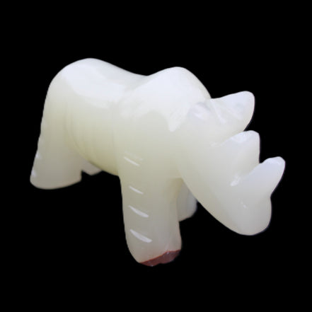 Afghan Jade hand-carved Rhino 100*30*57mm 216g in sunlight - Rocks and Things Store