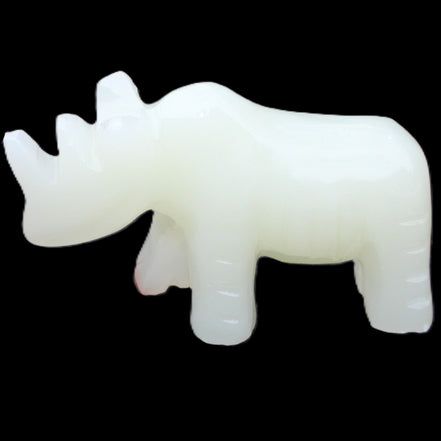 Afghan Jade hand-carved Rhino 100*30*57mm 216g in sunlight - Rocks and Things Store