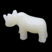 Afghan Jade hand-carved Rhino 100*30*57mm 216g in sunlight - Rocks and Things Store