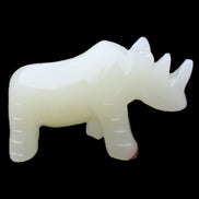 Afghan Jade hand-carved Rhino 100*30*57mm 216g in sunlight - Rocks and Things Store