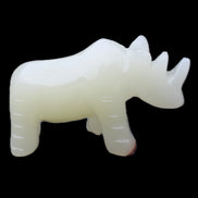 Afghan Jade hand-carved Rhino 100*30*57mm 216g in sunlight - Rocks and Things Store