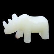 Afghan Jade hand-carved Rhino 100*30*57mm 216g in sunlight - Rocks and Things Store