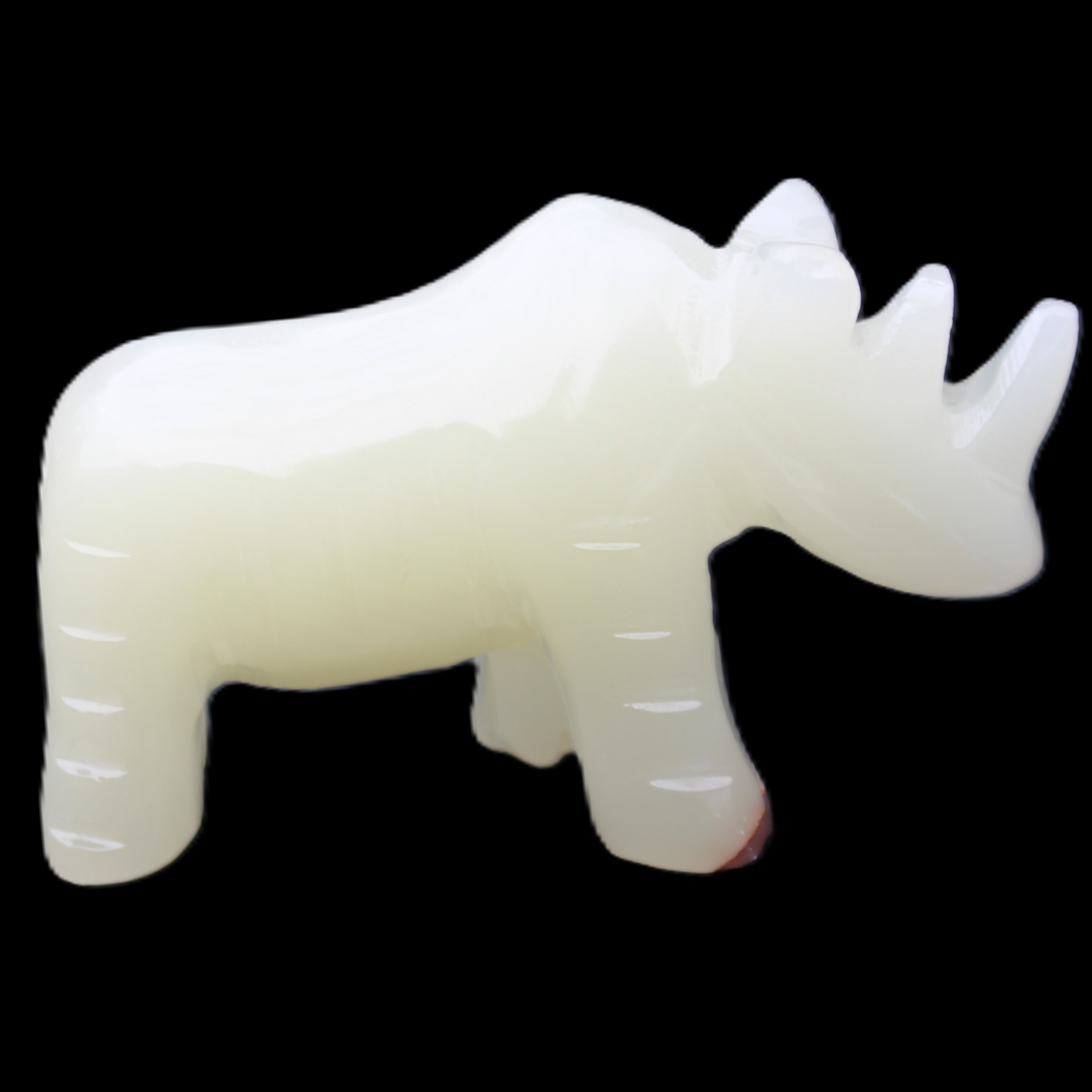 Afghan Jade hand-carved Rhino 100*30*57mm 216g in sunlight - Rocks and Things Store
