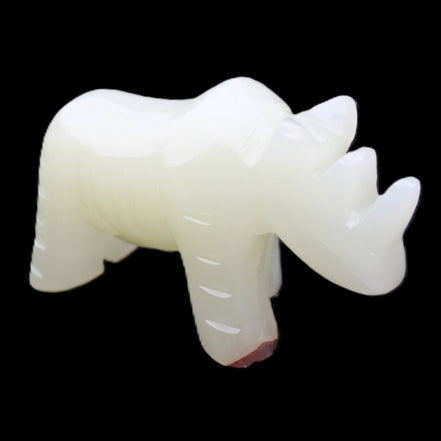 Afghan Jade hand-carved Rhino 100*30*57mm 216g in sunlight - Rocks and Things Store