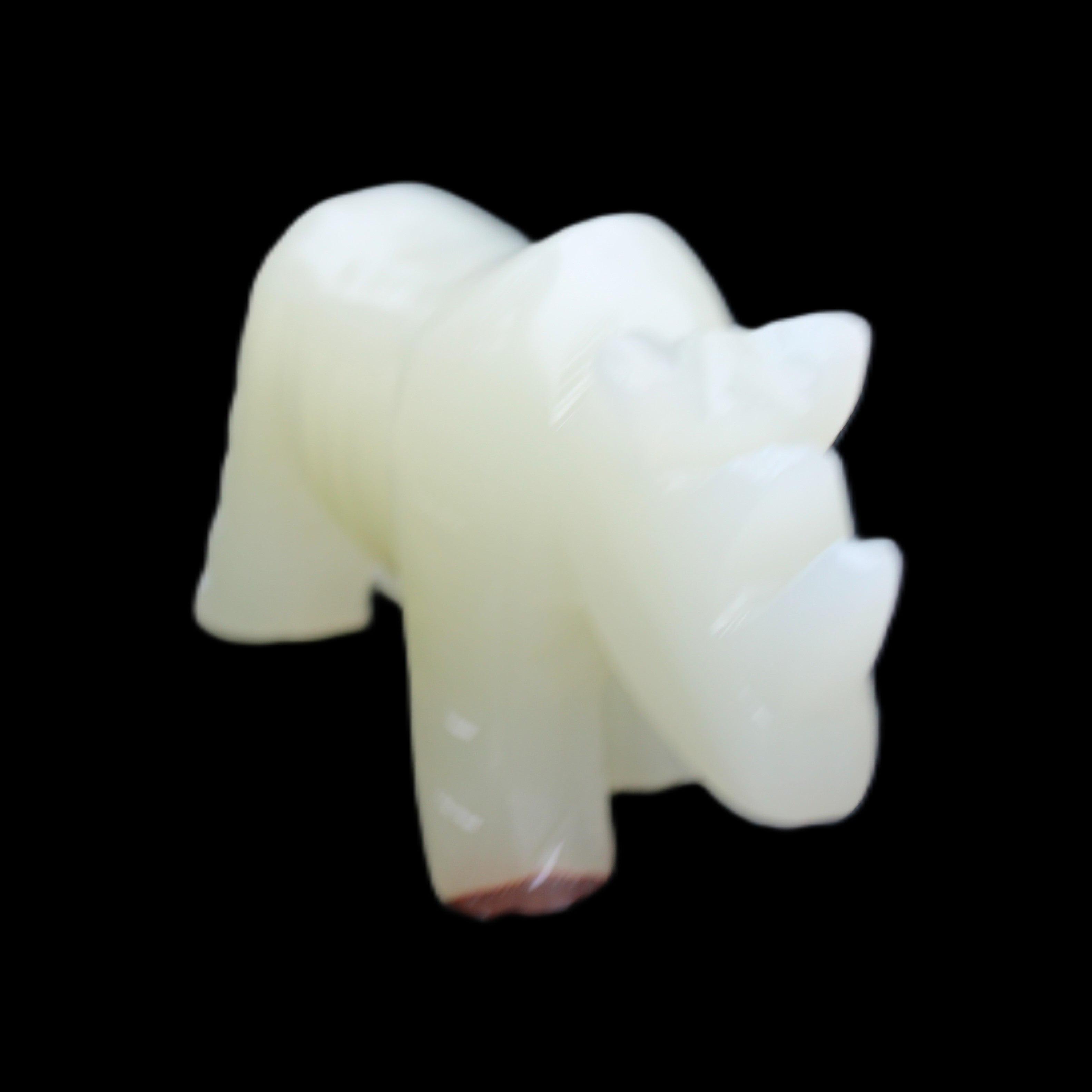 Afghan Jade hand-carved Rhino 100*30*57mm 216g in sunlight - Rocks and Things Store