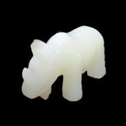 Afghan Jade hand-carved Rhino 100*30*57mm 216g in sunlight - Rocks and Things Store
