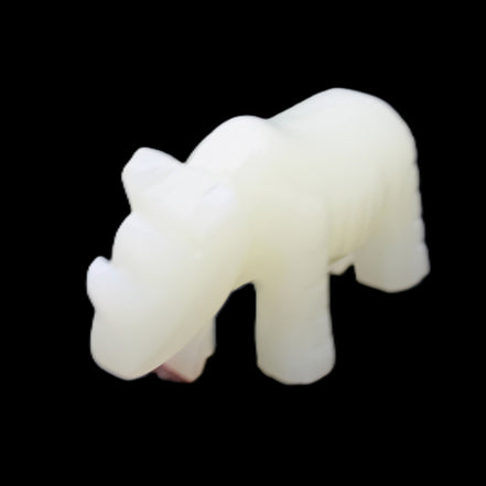 Afghan Jade hand-carved Rhino 100*30*57mm 216g in sunlight - Rocks and Things Store