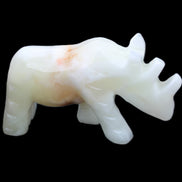 Afghan Jade hand-carved Rhino 100*29*59mm 232g in sunlight - Rocks and Things Store
