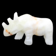 Afghan Jade hand-carved Rhino 100*29*59mm 232g in sunlight - Rocks and Things Store