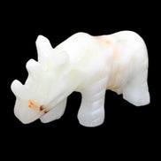 Afghan Jade hand-carved Rhino 100*29*59mm 232g in sunlight - Rocks and Things Store