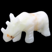 Afghan Jade hand-carved Rhino 100*29*59mm 232g in sunlight - Rocks and Things Store