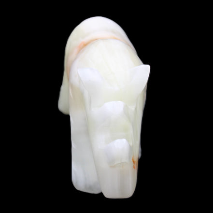 Afghan Jade hand-carved Rhino 100*29*59mm 232g in sunlight - Rocks and Things Store