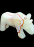 Afghan Jade hand-carved Rhino 98*29*58mm 246g in sunlight - Rocks and Things Store