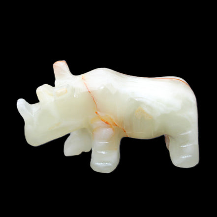 Afghan Jade hand-carved Rhino 98*29*58mm 246g in sunlight - Rocks and Things Store