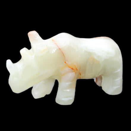 Afghan Jade hand-carved Rhino 98*29*58mm 246g in sunlight - Rocks and Things Store