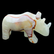 Afghan Jade hand-carved Rhino 98*29*58mm 246g in sunlight - Rocks and Things Store