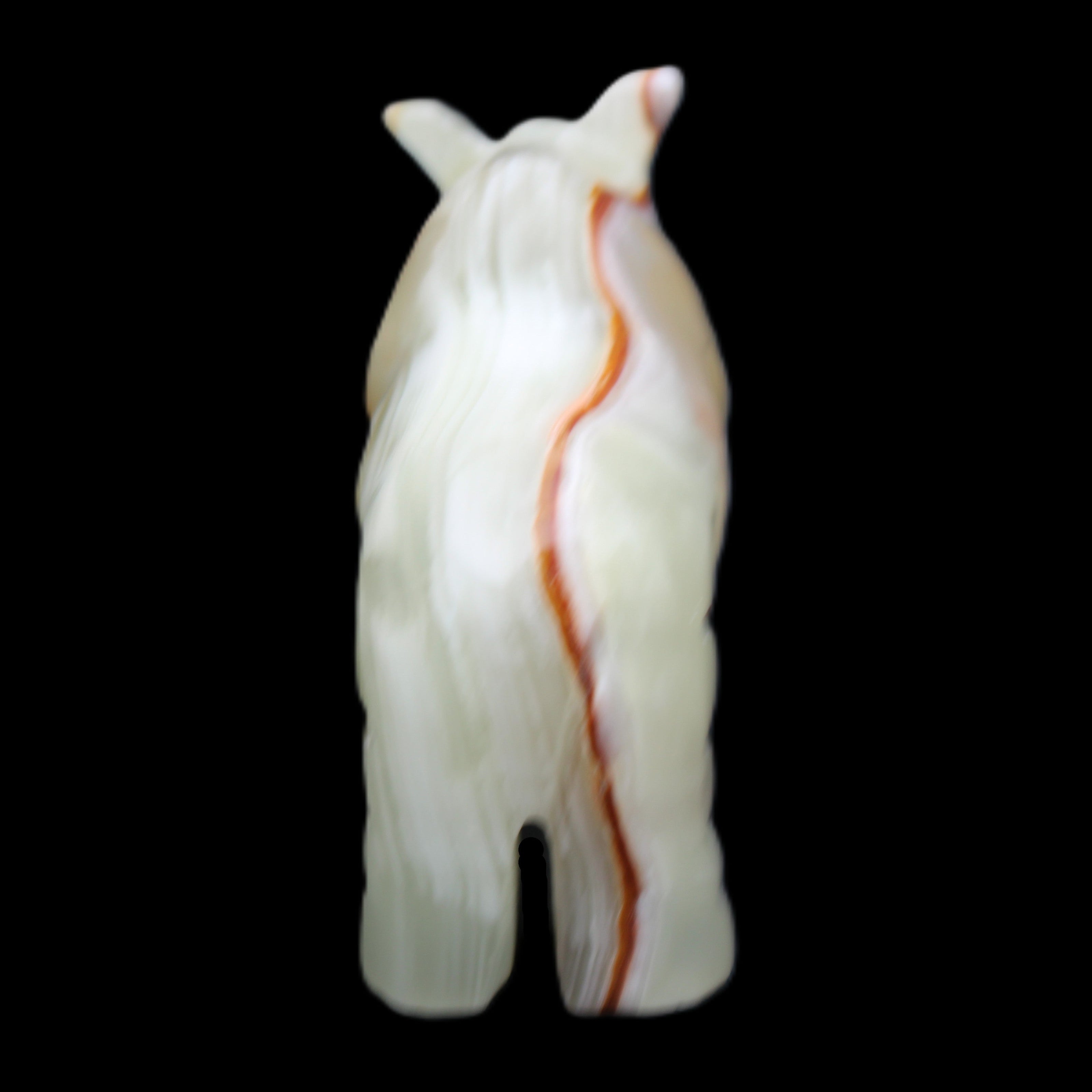 Afghan Jade hand-carved Rhino 98*29*58mm 246g in sunlight - Rocks and Things Store