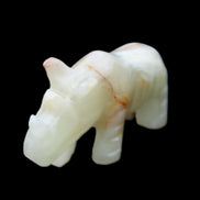 Afghan Jade hand-carved Rhino 98*29*58mm 246g in sunlight - Rocks and Things Store