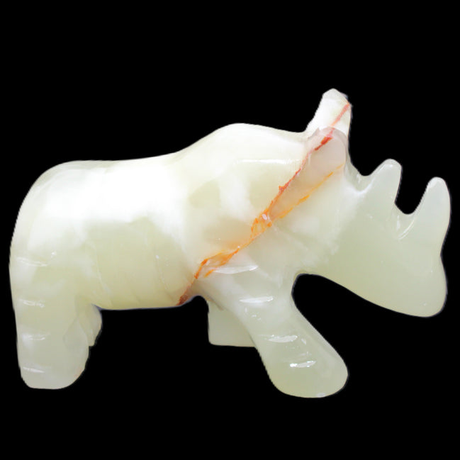 Afghan Jade hand-carved Rhino 105*30*64mm 250g in sunlight - Rocks and Things Store