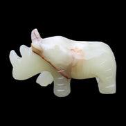 Afghan Jade hand-carved Rhino 105*30*64mm 250g in sunlight - Rocks and Things Store