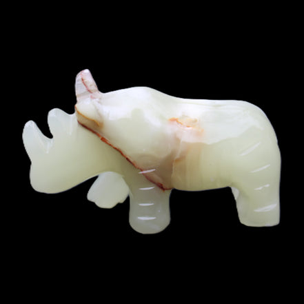 Afghan Jade hand-carved Rhino 105*30*64mm 250g in sunlight - Rocks and Things Store