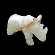 Afghan Jade hand-carved Rhino 105*30*64mm 250g in sunlight - Rocks and Things Store