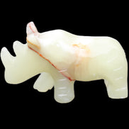 Afghan Jade hand-carved Rhino 105*30*64mm 250g in sunlight - Rocks and Things Store
