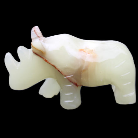 Afghan Jade hand-carved Rhino 105*30*64mm 250g in sunlight - Rocks and Things Store