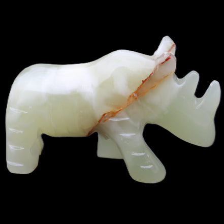 Afghan Jade hand-carved Rhino 105*30*64mm 250g in sunlight - Rocks and Things Store