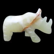 Afghan Jade hand-carved Rhino 105*30*64mm 250g in sunlight - Rocks and Things Store