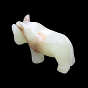 Afghan Jade hand-carved Rhino 105*30*64mm 250g in sunlight - Rocks and Things Store