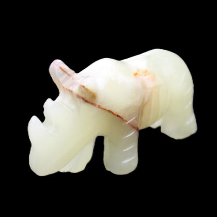 Afghan Jade hand-carved Rhino 105*30*64mm 250g in sunlight - Rocks and Things Store
