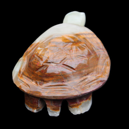 Afghan Jade hand-carved Turtle 107*80*37mm 286g in sunlight - Rocks and Things Store