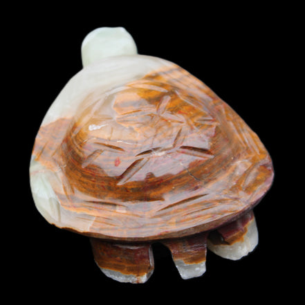 Afghan Jade hand-carved Turtle 107*80*37mm 286g in sunlight - Rocks and Things Store