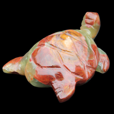 Afghan Jade hand-carved Turtle 99*76*38mm 319g in sunlight - Rocks and Things Store