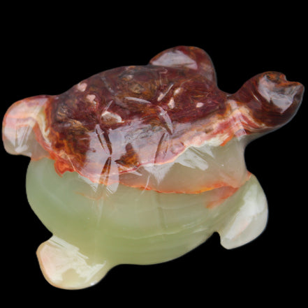 Afghan Jade hand-carved Turtle 99*74*33mm 283g in sunlight - Rocks and Things Store