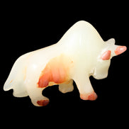 Afghan Jade hand-carved Bull 106*30*70mm 230g in sunlight - Rocks and Things Store