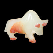 Afghan Jade hand-carved Bull 106*30*70mm 230g in sunlight - Rocks and Things Store