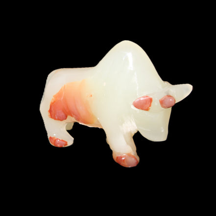 Afghan Jade hand-carved Bull 106*30*70mm 230g in sunlight - Rocks and Things Store