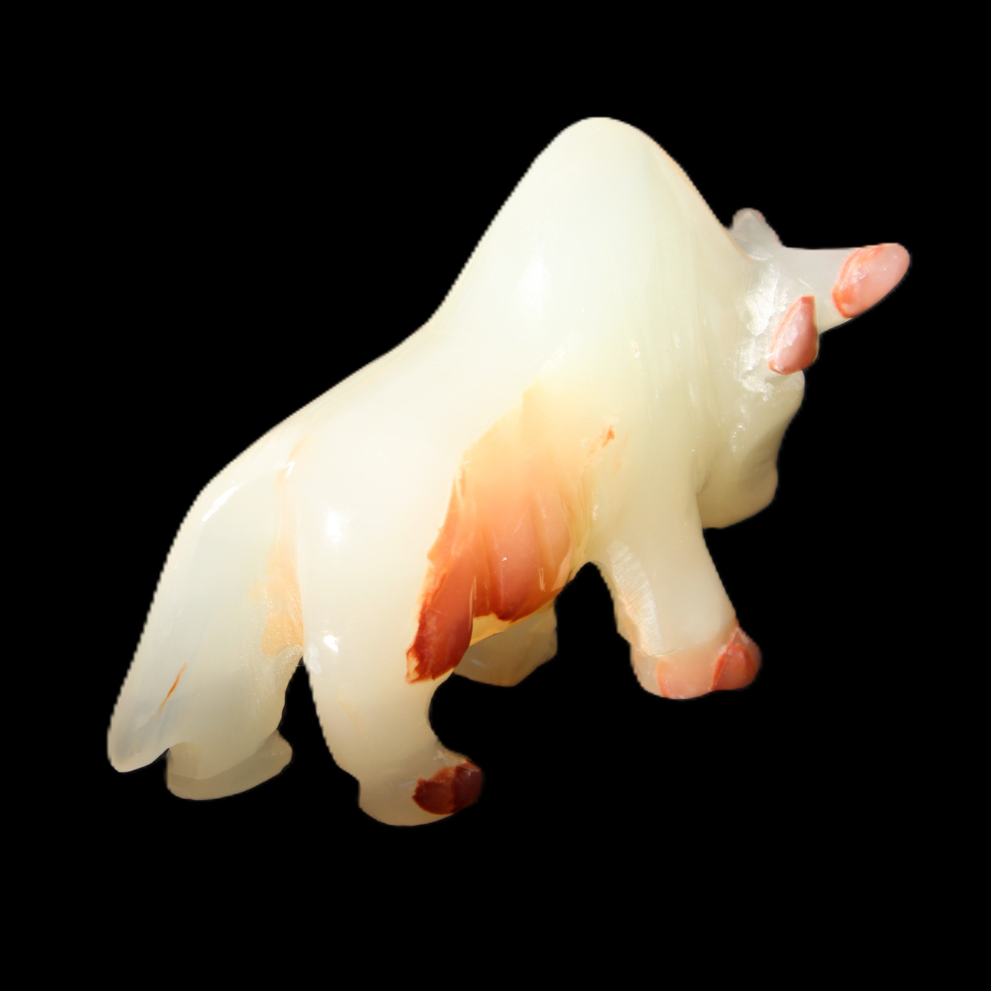 Afghan Jade hand-carved Bull 106*30*70mm 230g in sunlight - Rocks and Things Store