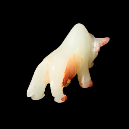 Afghan Jade hand-carved Bull 106*30*70mm 230g in sunlight - Rocks and Things Store
