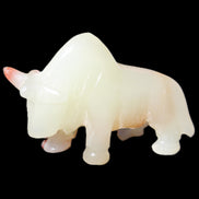 Afghan Jade hand-carved Bull 106*30*70mm 230g in sunlight - Rocks and Things Store