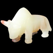 Afghan Jade hand-carved Bull 106*30*70mm 230g in sunlight - Rocks and Things Store