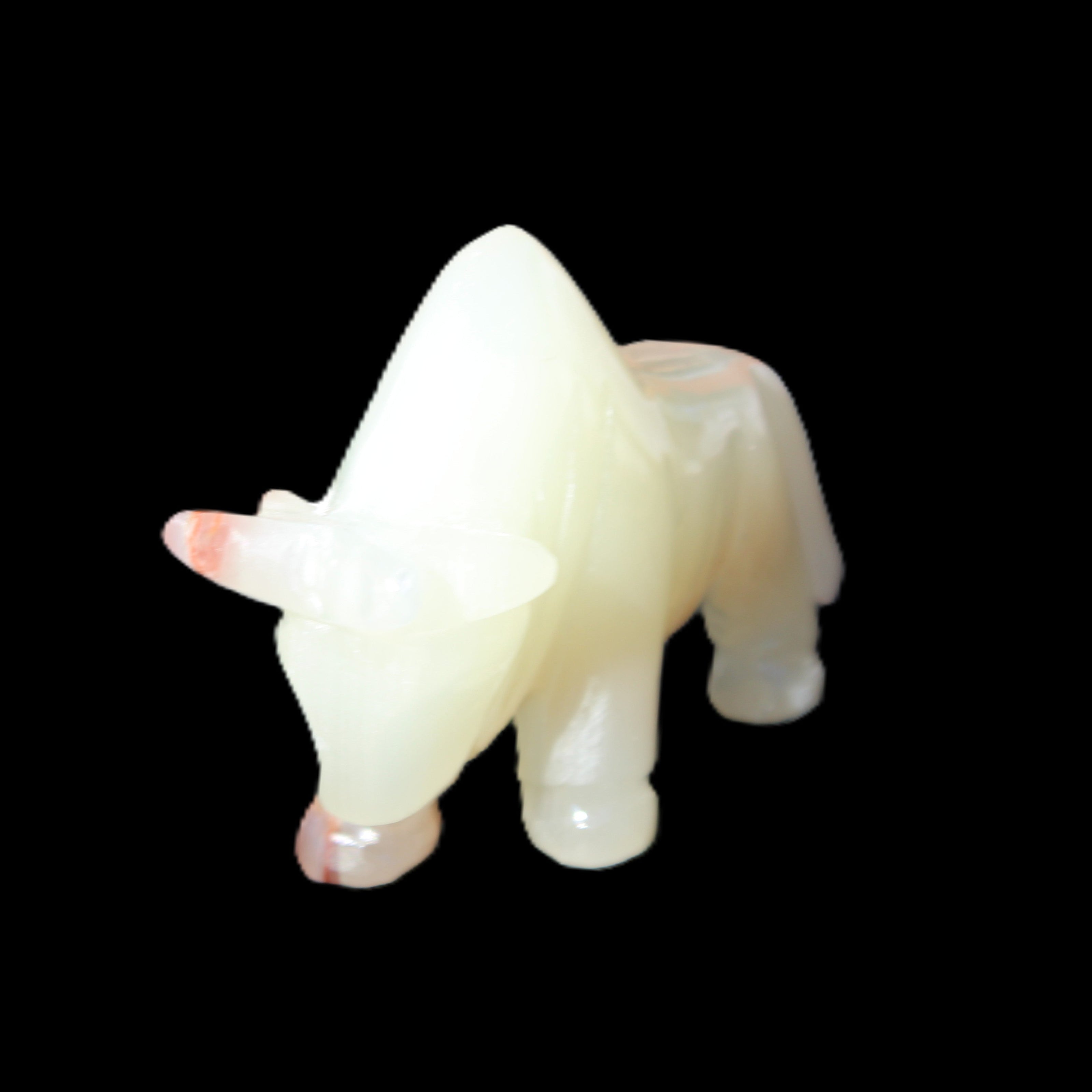 Afghan Jade hand-carved Bull 106*30*70mm 230g in sunlight - Rocks and Things Store