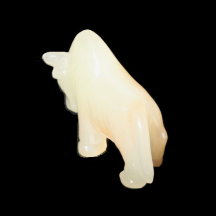 Afghan Jade hand-carved Bull 106*30*70mm 230g in sunlight - Rocks and Things Store